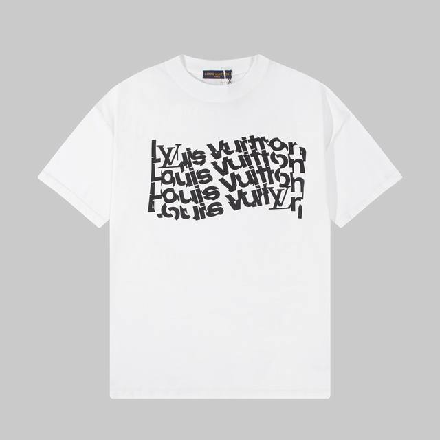 Dl74 Dlv Dlouis Vuitton Louis Vuitton 24Ss pattern printed short-sleeved T-shirt