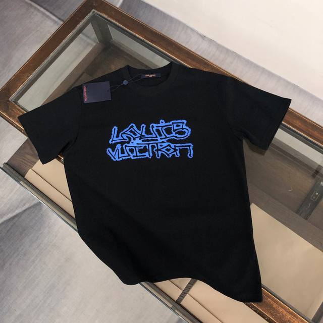 Dl38 Dlouis Vuitton Dlv Louis Vuitton 25Ss new summer round neck short-sleeved T