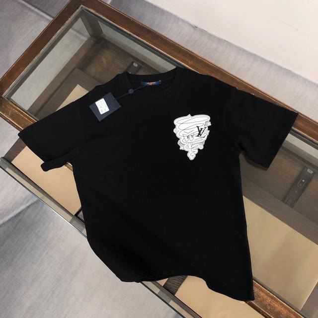 Dl32 Dlouis Vuitton Dlv Louis Vuitton 25Ss new summer round neck short-sleeved T