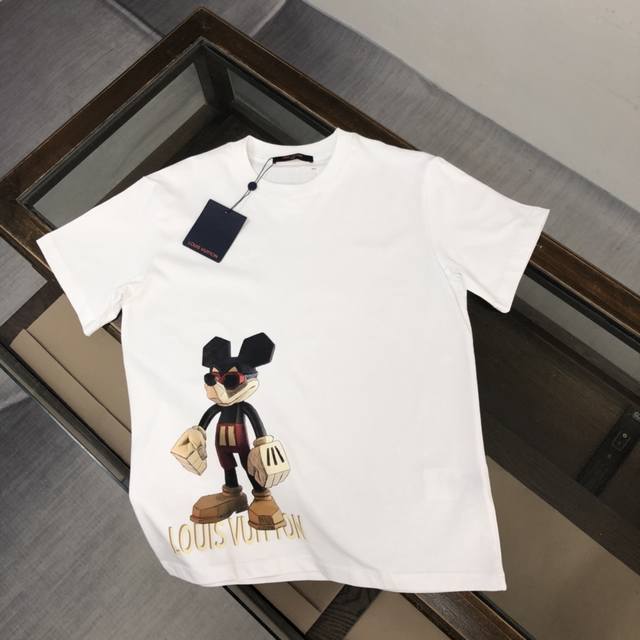 Dl31 Dlouis Vuitton Dlv Louis Vuitton 25Ss new summer round neck short-sleeved T