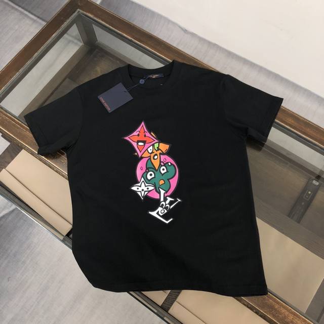 Dl10 Dlouis Vuitton Dlv Louis Vuitton 25Ss new summer round neck short-sleeved T