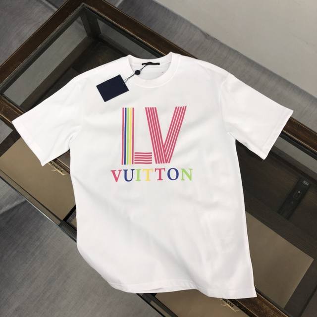 Dl09 Dlouis Vuitton Dlv Louis Vuitton 25Ss new summer round neck short sleeve T-
