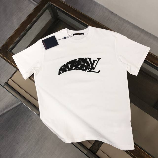 Dl07 Dlouis Vuitton Dlv Louis Vuitton 25Ss new summer round neck short-sleeved T