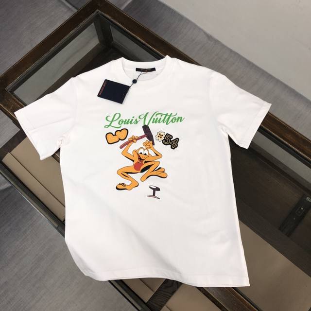 Dl05 Dlouis Vuitton Dlv Louis Vuitton 25Ss new summer round neck short sleeve T-