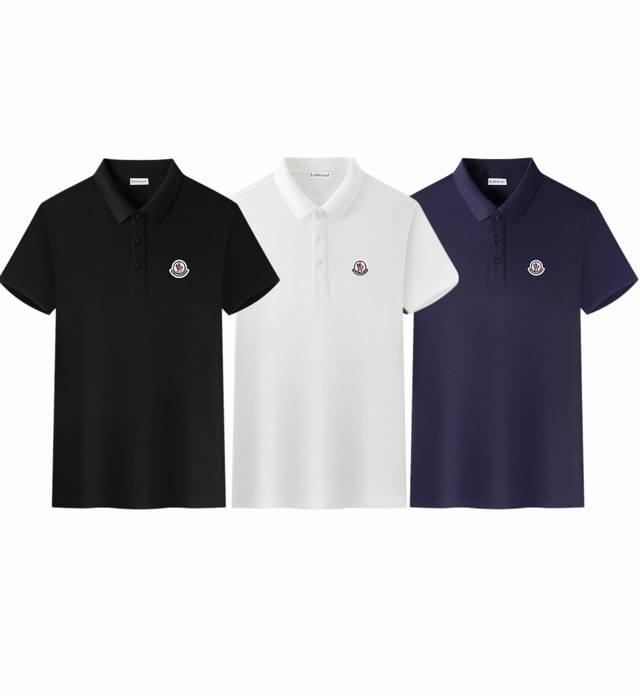 New model number: M2004 Moncler 2025 new short-sleeved lapel Polo shirt Customiz