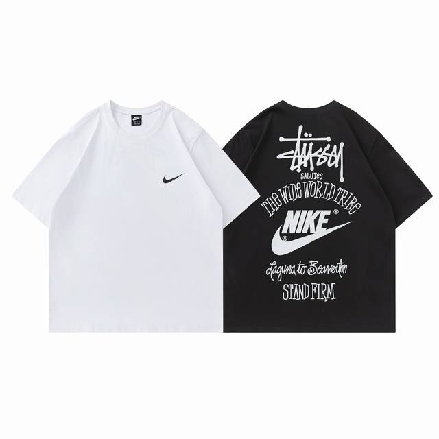 120# Nike T-shirt black and white M-Xxl