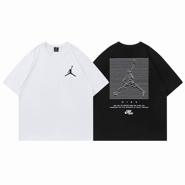 315#Aj flying man short sleeve black white M-Xxl
