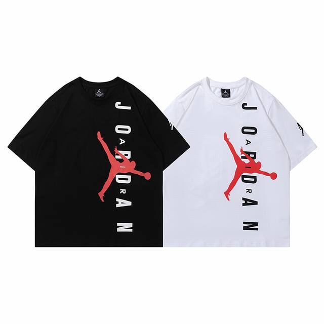 270# Jordan short sleeve black and white M-Xxl