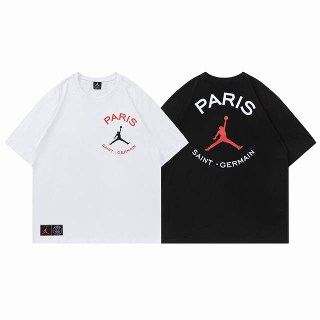 316#Aj flying man short sleeve black white M-Xxl