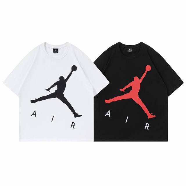 309#Aj flying short sleeve black white M-Xxl