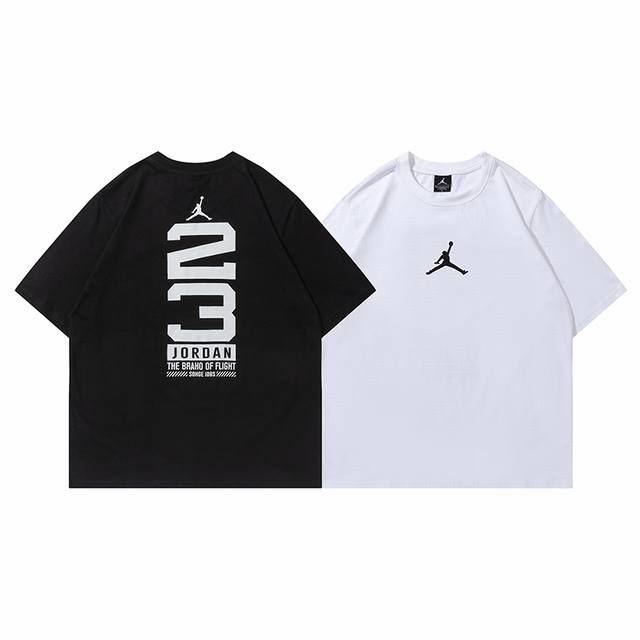 272# Jordan short sleeve black and white M-Xxl