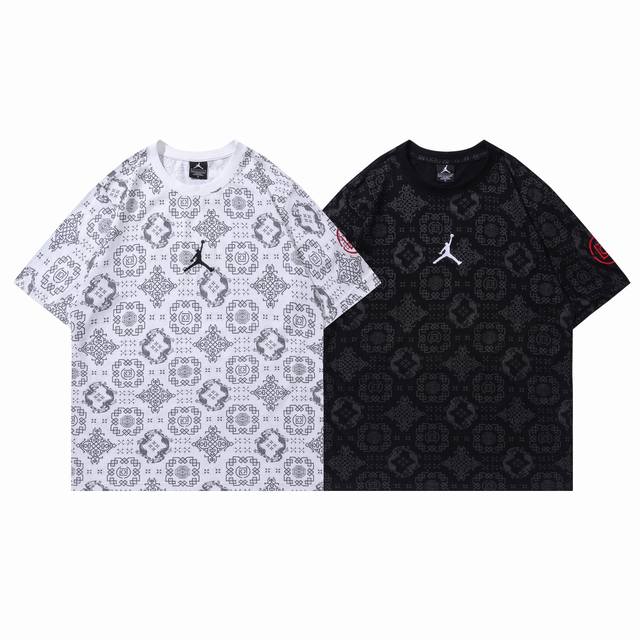 210# Jordan short sleeve black white M-Xxl