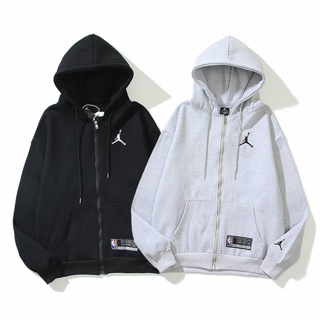 601#Aj flying jacket with velvet loop black and gray M-Xxl