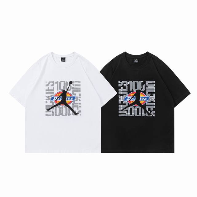 328#Aj flying man short sleeve black white M-Xxl