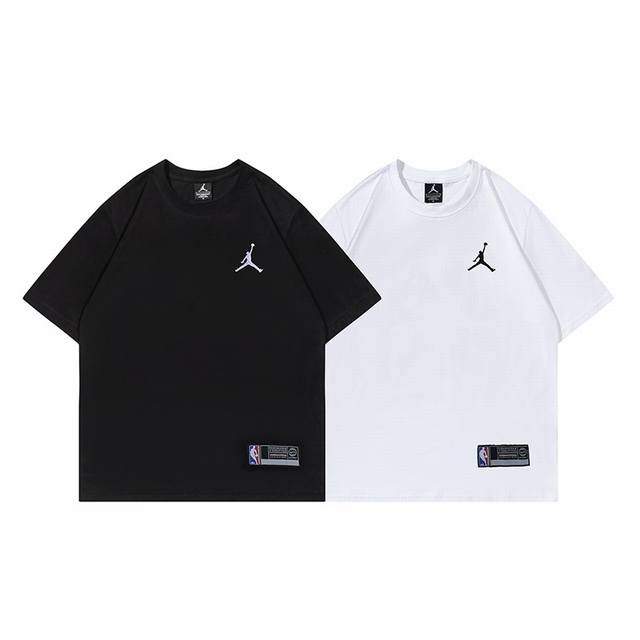 295#Aj flying man short sleeve black white M-Xxl