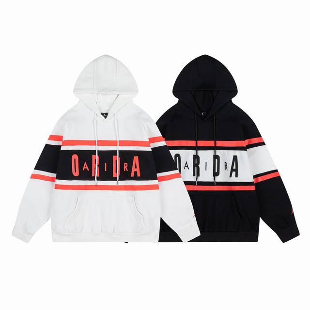 643#Aj flying man plus velvet sweater black and white M-Xxl