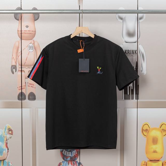 Lv Louis Donkey's early spring embossed jacquard and embossed color stripe new s