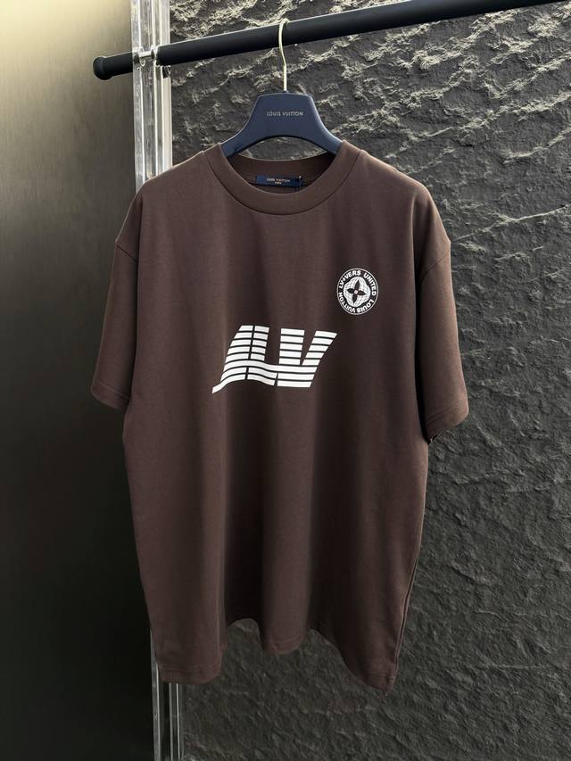 Style No. V012 Lv25 new dark brown earth series short-sleeved T-shirt Customized