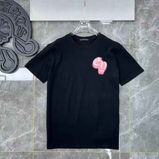 Style No. Ys151 Chrome Hearts new printed short-sleeved T-shirt uses custom fabr