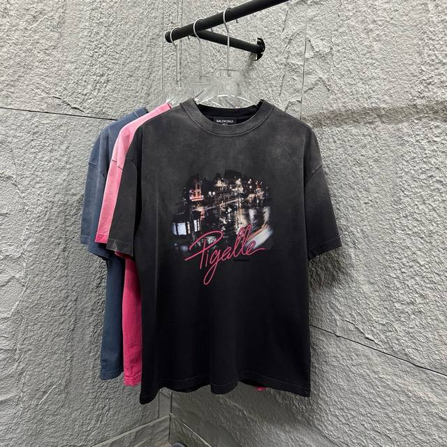 Balenci*Ga Paris*2025 new summer style with gradient dyeing, old city night scen