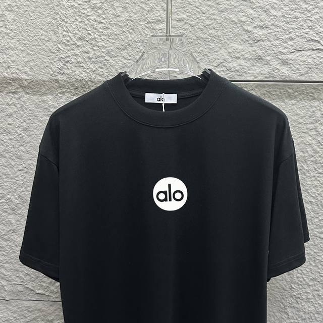 Alo*2025 Spring and Summer Classic Simple Circle Letter Thick Plate Three-dimens