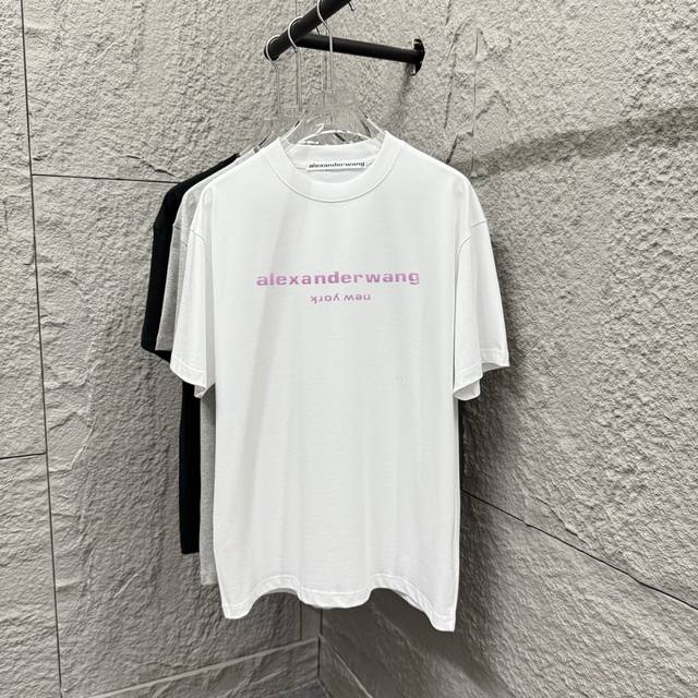 Alexander Wang 2025 Spring and Summer New Pink Letter Wang Foaming Technology Sh