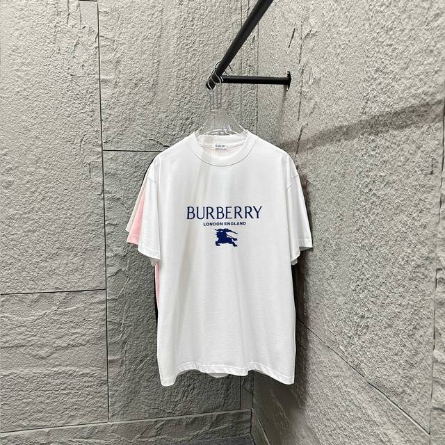 Bbr Burberry * Li 2025 spring and summer classic simple blue letters three-dimen