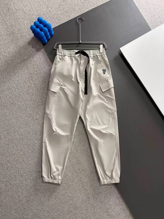 Next-day delivery Burberry 2025 spring and summer new elastic casual pants, medi