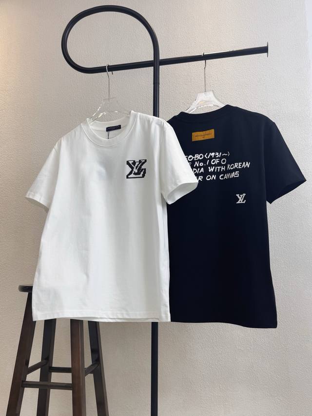 Style No. Xb61 Lv chest small label embroidery back copy printing round neck sho