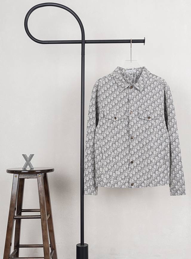 Style No. Xb0107 Dior Dior full print jacquard Loho pocket denim jacket Same sty