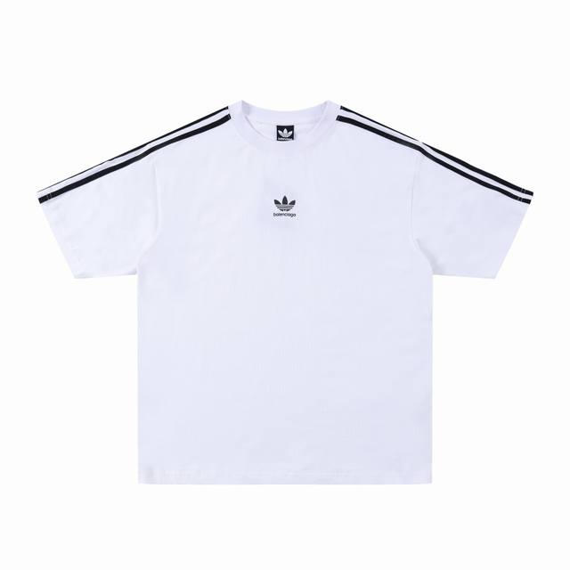 New top version - Balenciaga-Balenciaga co-branded Adidas clover short-sleeved T
