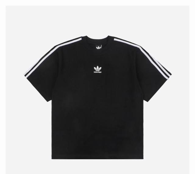 New top version - Balenciaga-Balenciaga co-branded Adidas clover short-sleeved T