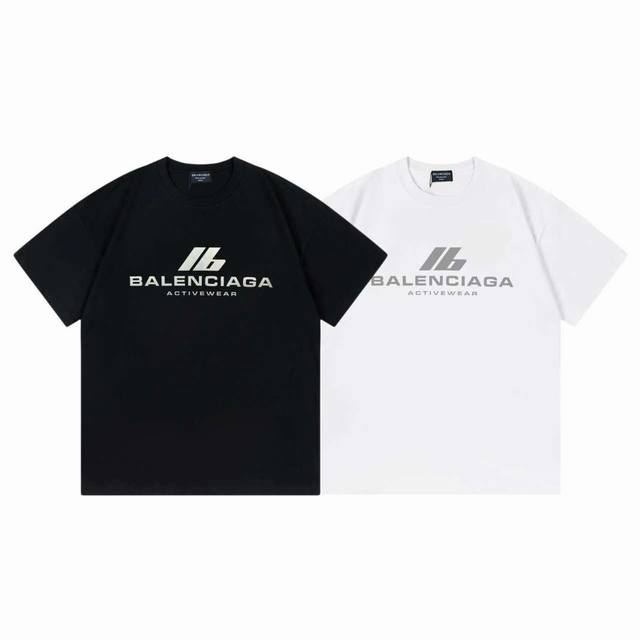 Dbb327# 2025 Balenciaga short sleeves with Ib Logo print on the chest The loose