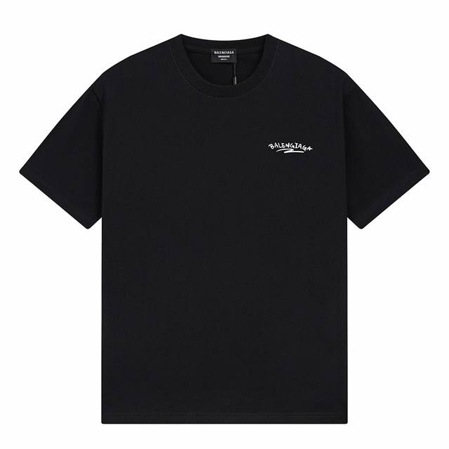 Dbb543# Balenciaga personalized letter print short sleeves Loose version uses 26
