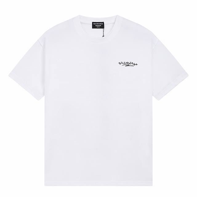 Dbb543# Balenciaga personalized letter print short sleeves Loose version uses 26