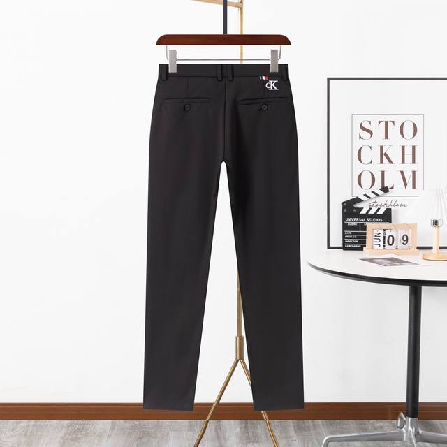 Ck suit pants, clean black pants, the most classic and best-selling fashion seri