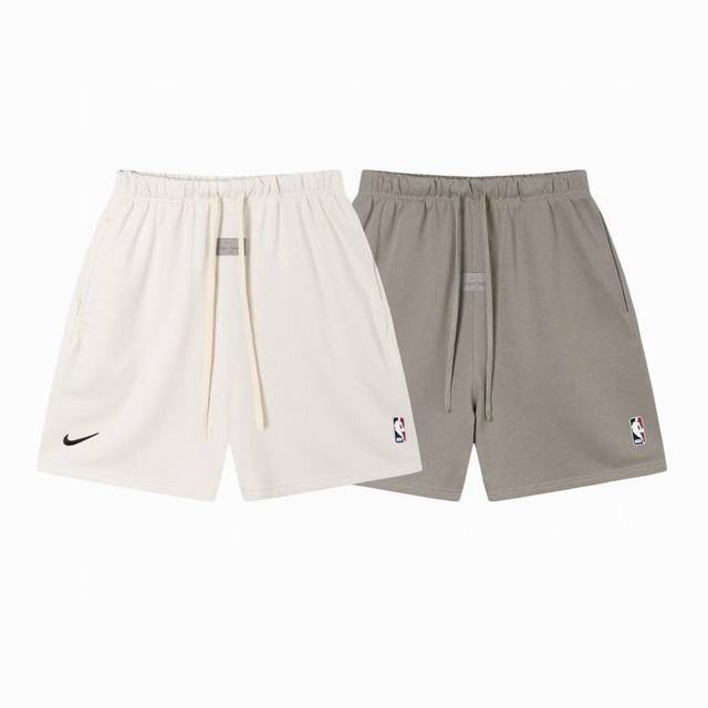 Fog-609# Terry Fog three-party joint shorts apricot, khaki, S-Xl