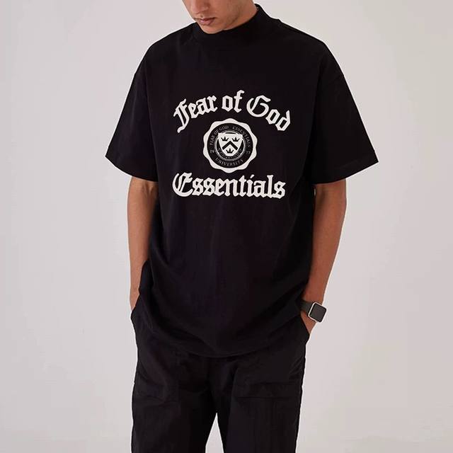 Fog-531#Fear Of God Fog New style letter micro-stamp printing loose American tre