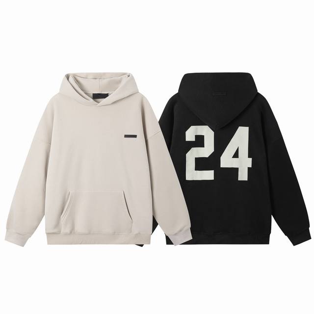 Fog-8825# Fog co-branded sweatshirt, apricot, black, S_Xl