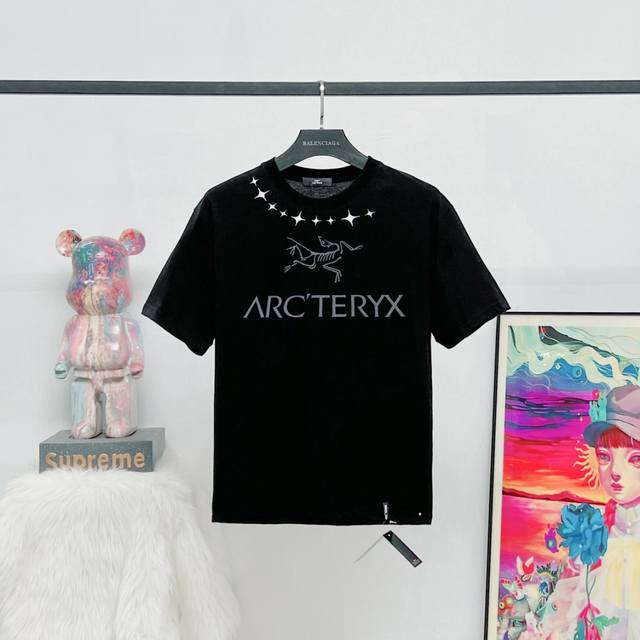 Model: S60 Arc'Teryx Demon Eye Short Sleeve 2025Ss Latest Collar Silicone Bird L