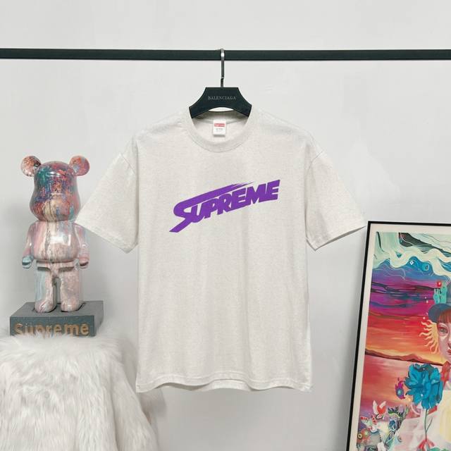 Style number: Q06 # Supreme Fw23 Week7 Mont Blanc Tee Letter print casual round