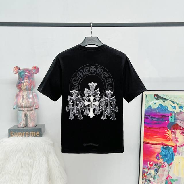 Style: K35 Original version Crowe classic black and white short-sleeved T-shirt