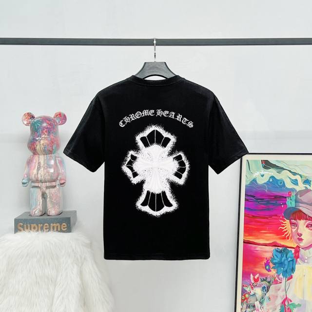 Style: K24 Original original label Chrome Heart Cross Sanskrit print Men and wom