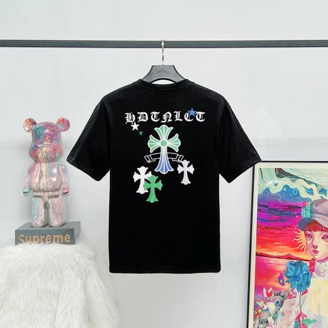 Style: K21 Original version New summer style Ch printed cross high-end short-sle