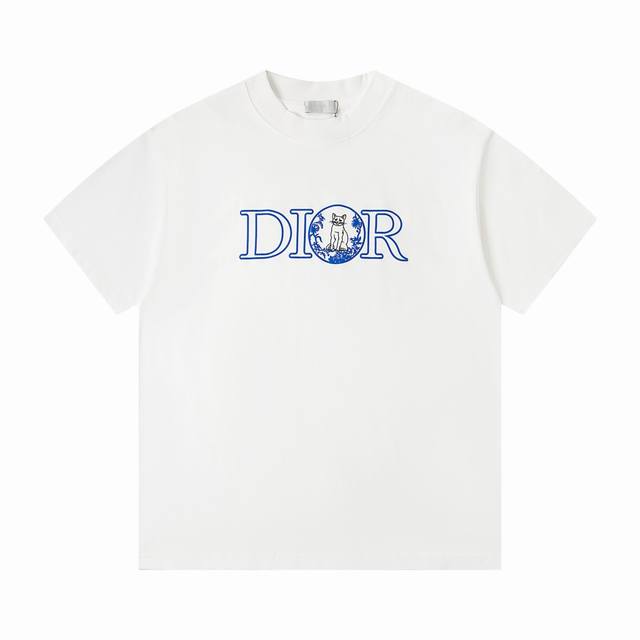 New arrival: Style: B219 Dior's new classic Logo cat letter pattern printed casu