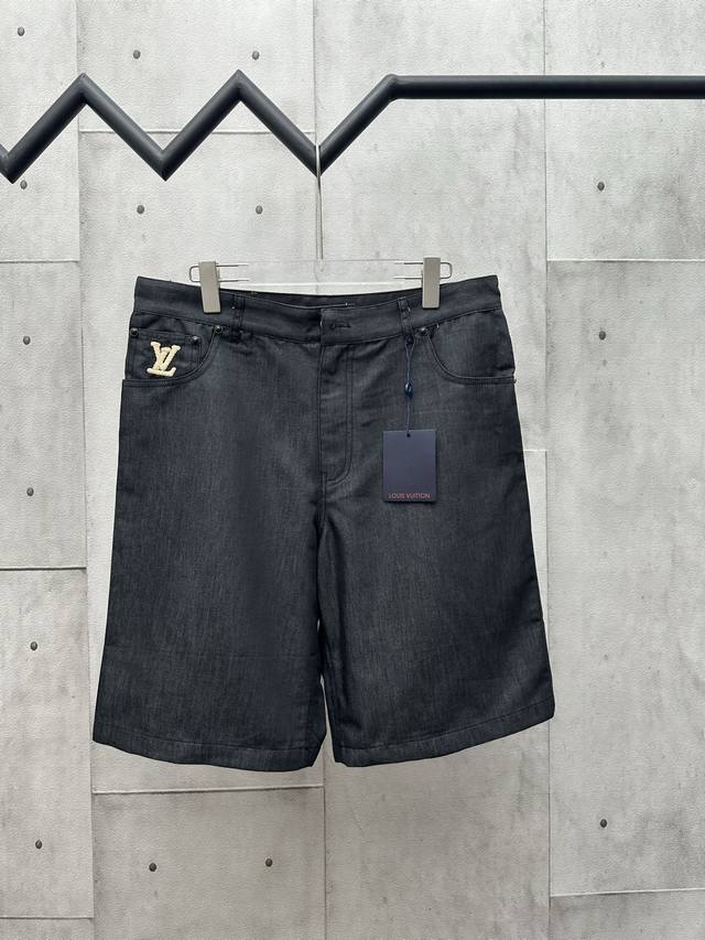 Lv 2025 Fw Summer new cotton denim black shorts Size: 29 30 31 32