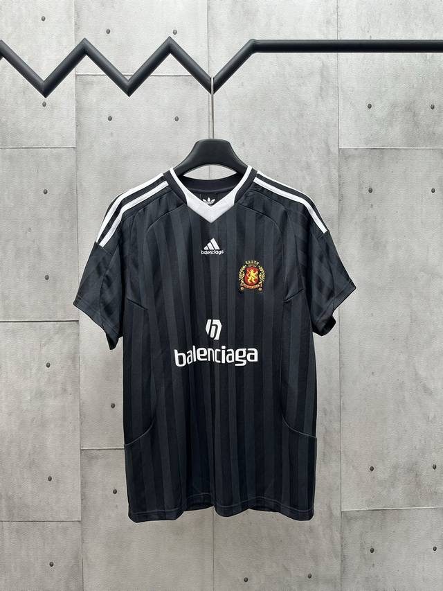 Balenciaga * Adidas joint Manchester United football quick-drying short-sleeve L