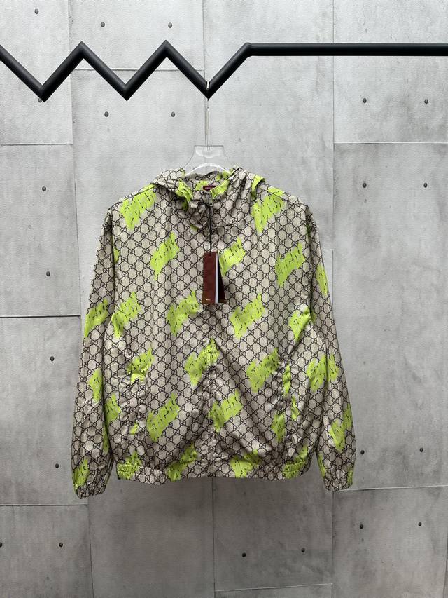 Guc*I 2025 Fw autumn and winter new style Woven hooded long-sleeved jacket Class