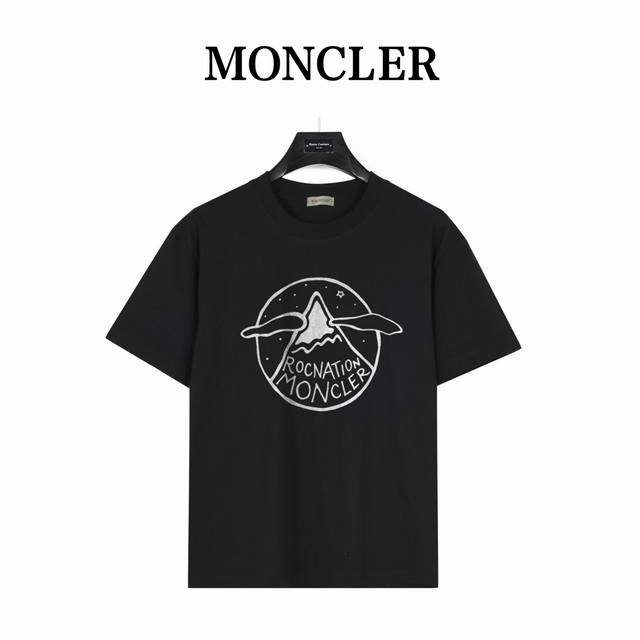 Moncler & Roc Nation co-branded series logo Model No.: Mk06 Black 240g heavyweig