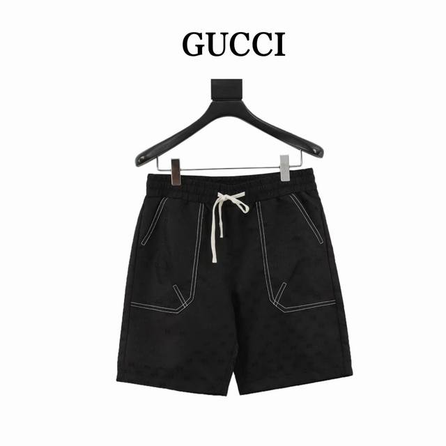 Gucci Gg full print old flower embroidered shorts Interlocking double G print, d